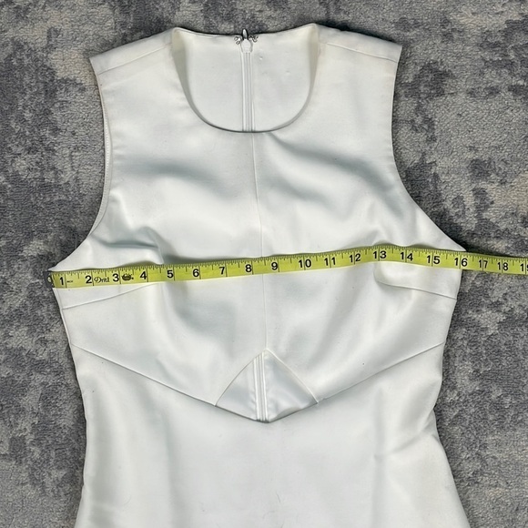 Elizabeth & James Dress Sapphire White Bodycon Sleeveless w/ Center Cut Out - Picture 5 of 13
